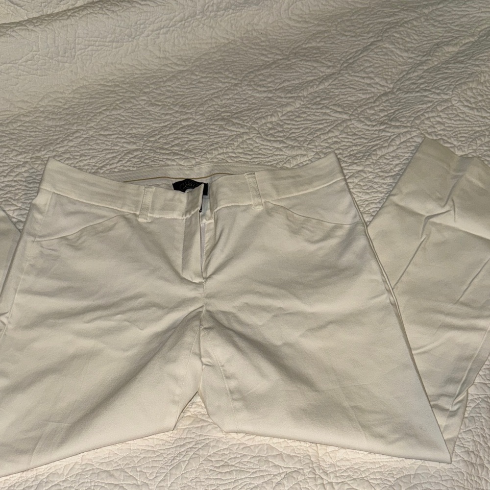 Theory Slim White Chino Pants